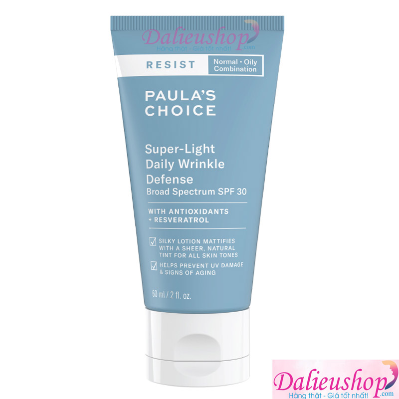Kem Dưỡng Ngày Paula’s Choice Resist Super-Light Wrinkle Defense SPF 30
