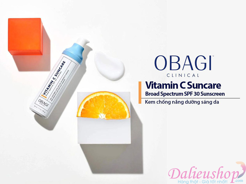 Kem chống nắng dưỡng sáng da OBAGI CLINICAL Vitamin C Suncare Broad Spectrum SPF 30 Sunscreen 48gr