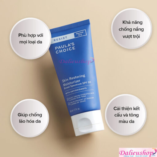 Kem Chống Nắng Paulas's Choice Resist Skin Restoring Moisturizer SPF 50