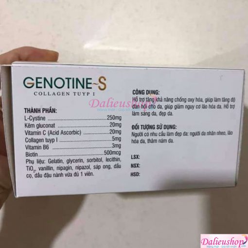 Viên Uống Làm Trắng Da Genotine S