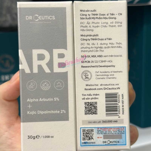 DrCeutics ARB Alpha Arbutin 5% + Kojic Dipalmitate 2%
